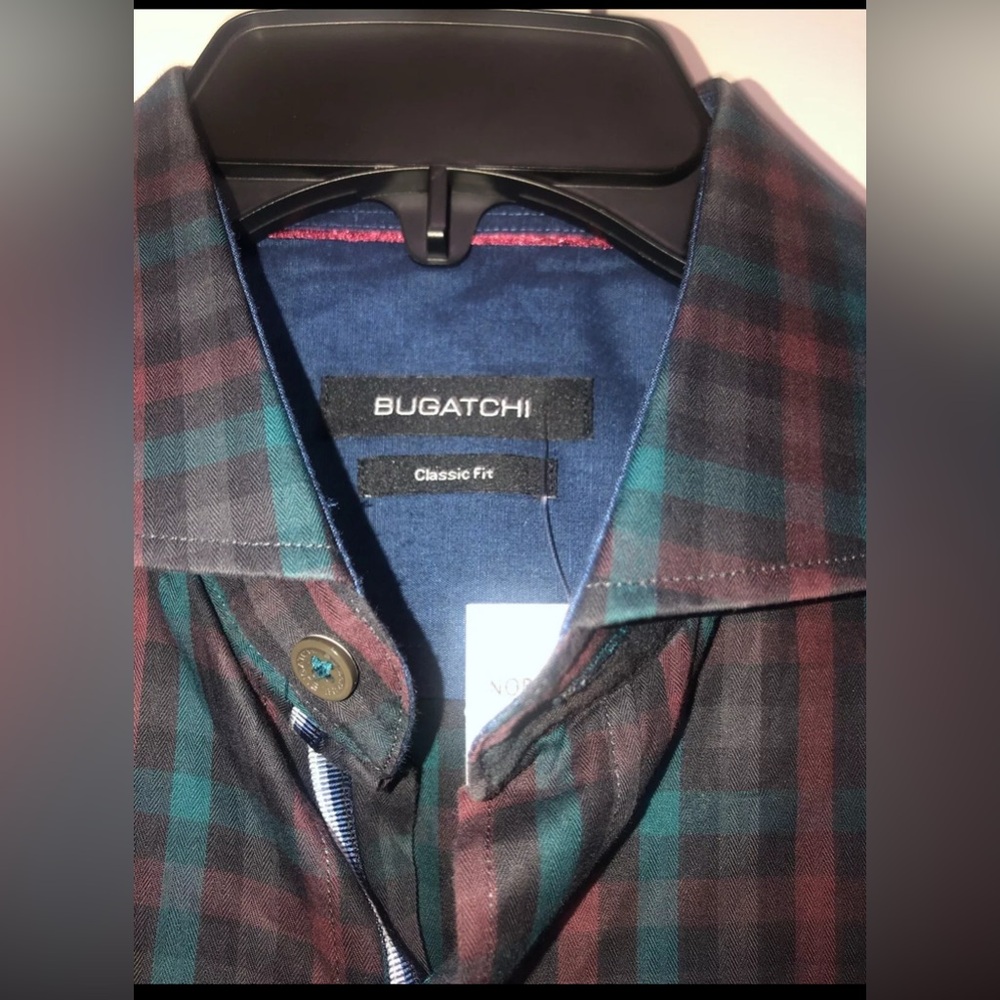 Bugatchi Uomo Checker Multicolor Button Down Shir… - image 4